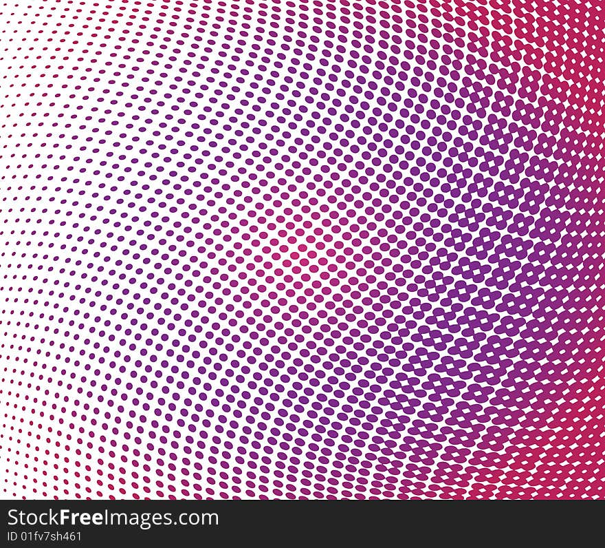 Vector illustration of halftone background