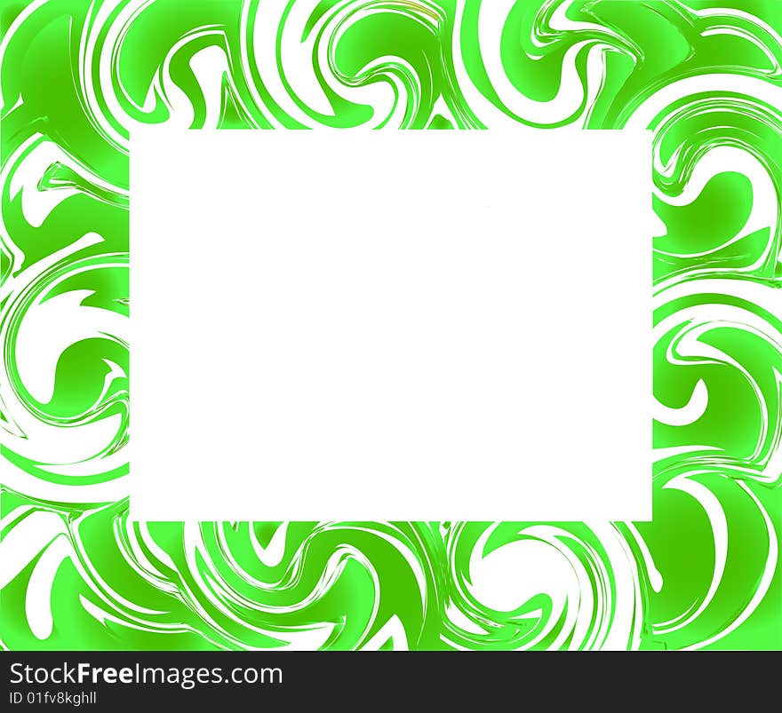 Green frame