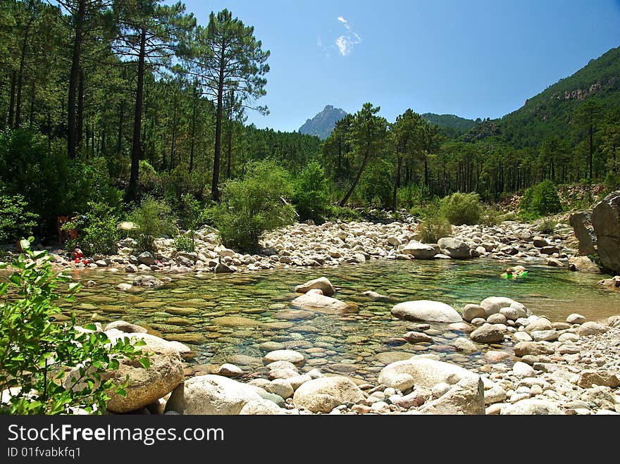 Corsica river (Bavella mountain)