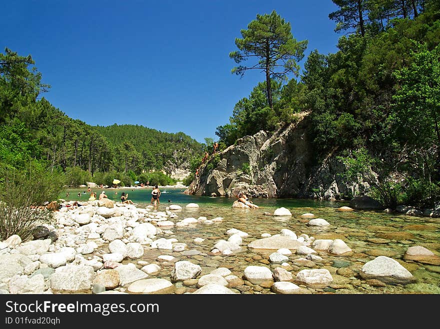 Corsica river (Bavella mountain)