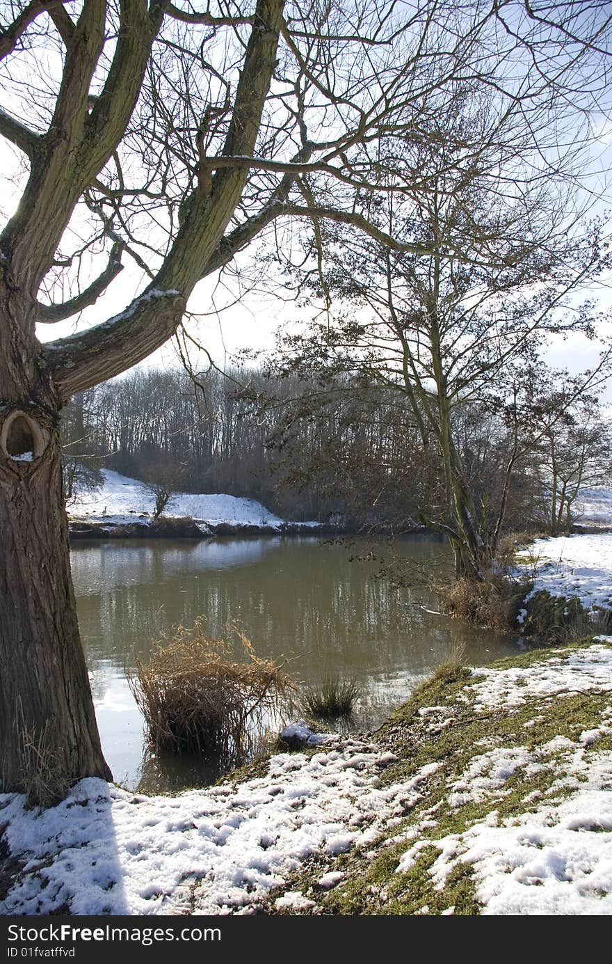 River Medway in the Snow