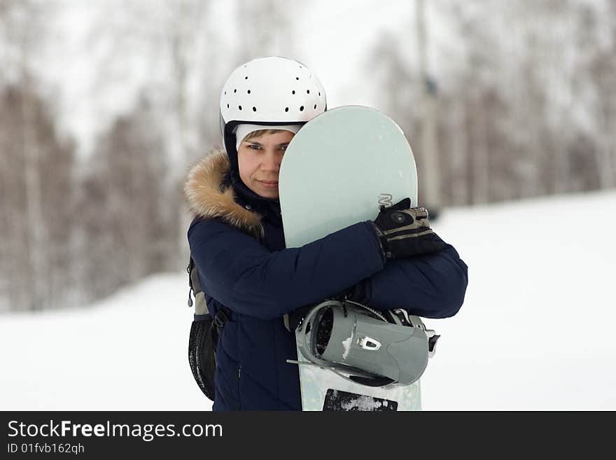 Snowboard girl