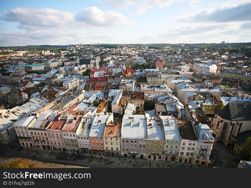 City view of Lvov, Ukraine