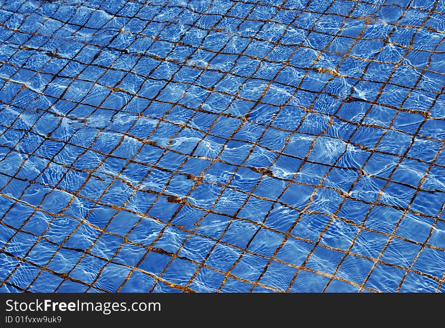 Sunlight Dancing with the Fountain Ripples. Sunlight Dancing with the Fountain Ripples