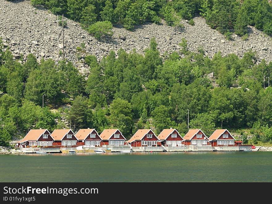 Houses on the coast