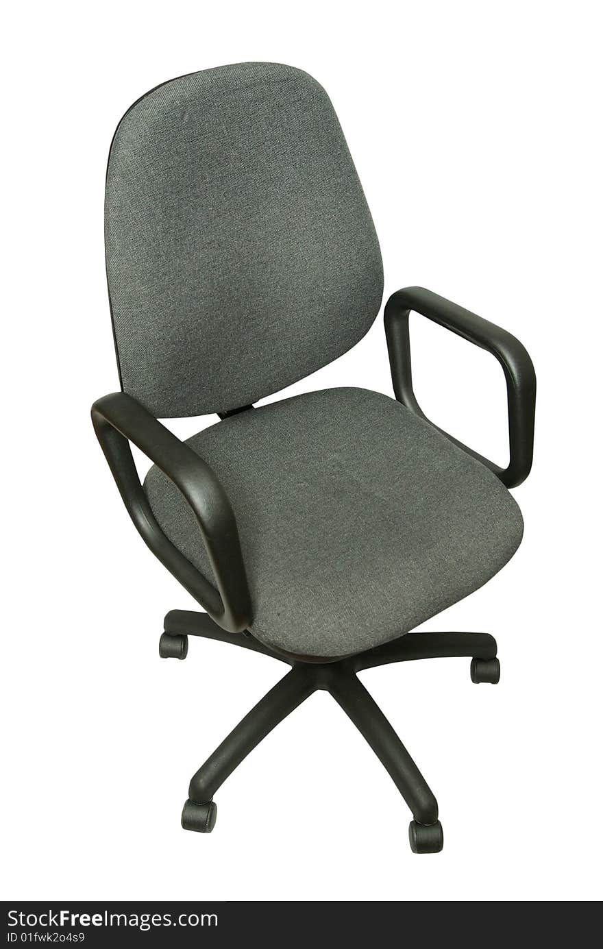 Office chair isolated on white background