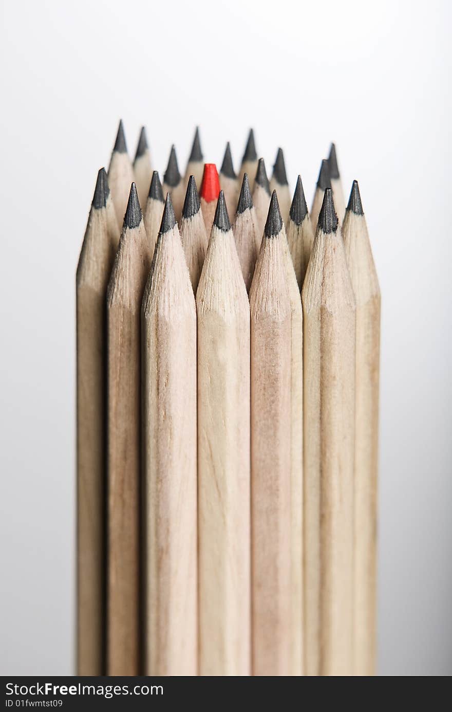 Single Red Pencil