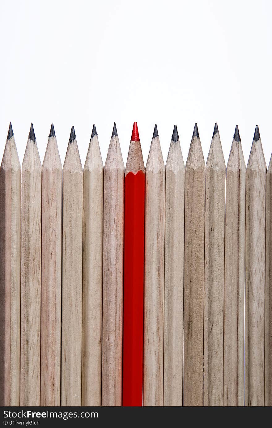 Single Red Pencil 2