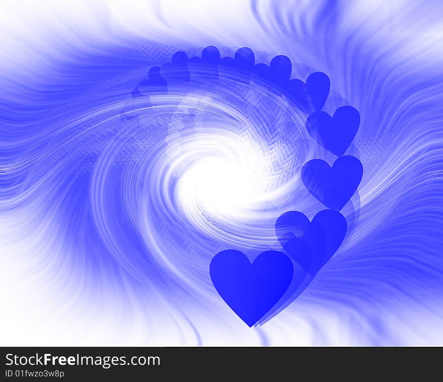 Background whith blue heart for valentines day. Background whith blue heart for valentines day