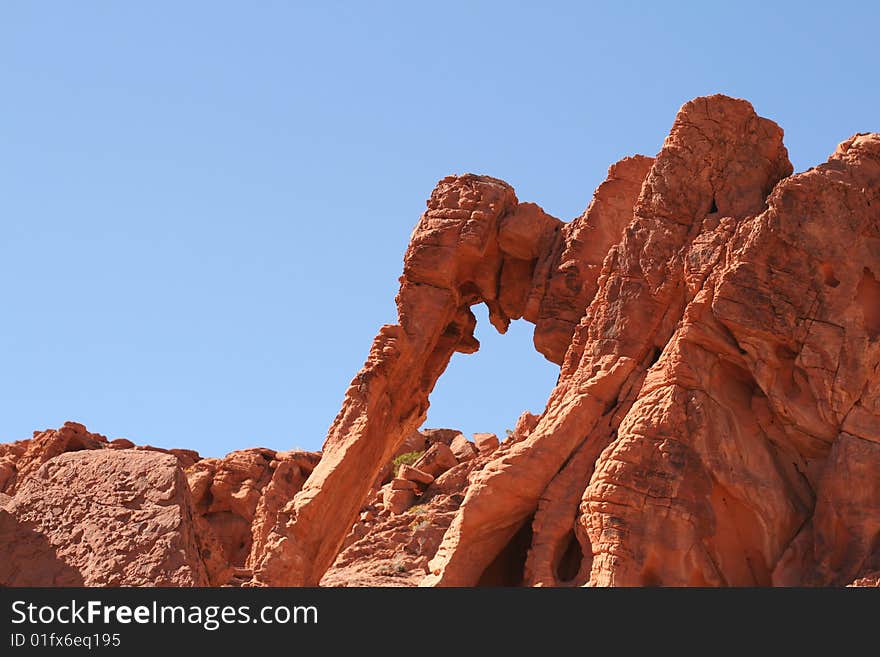 Elephant Rock In Valley Of Fire, Nevada