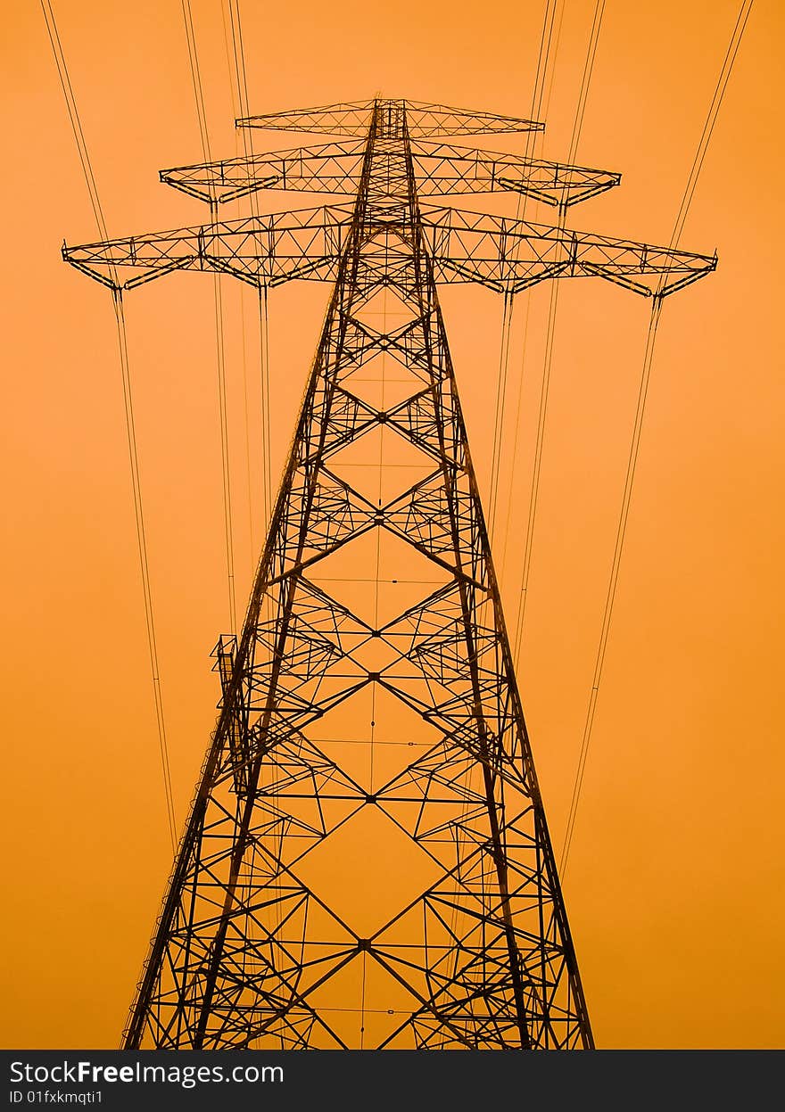 High voltage power line