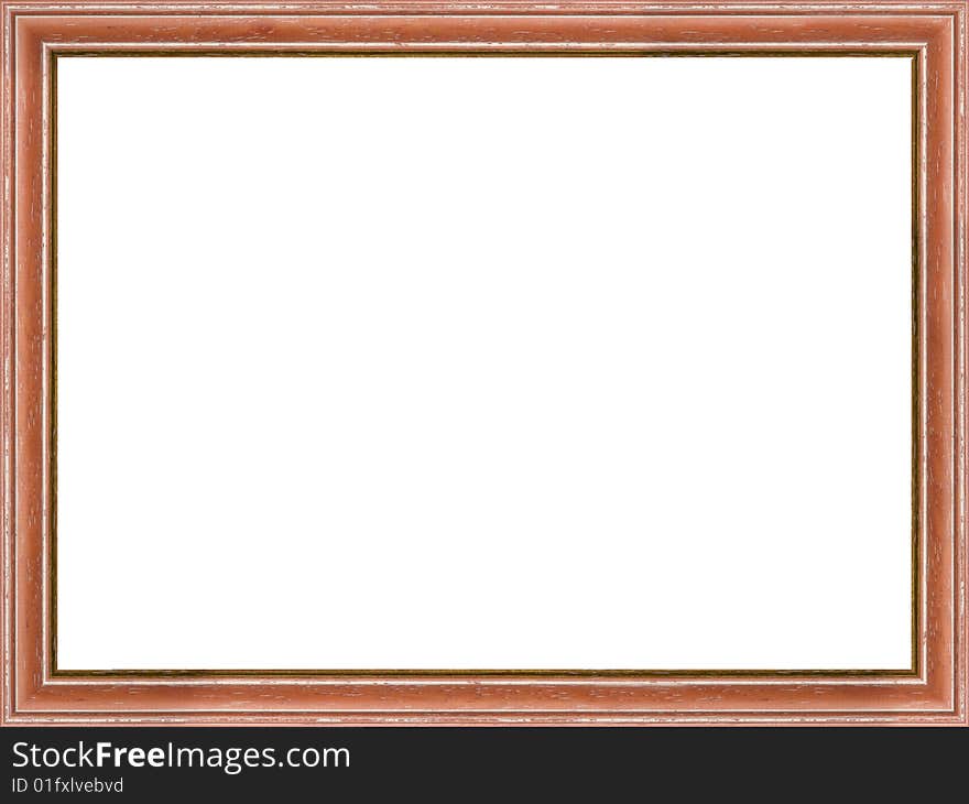 A picture frame on a white