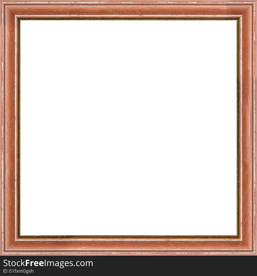 A picture frame on a white