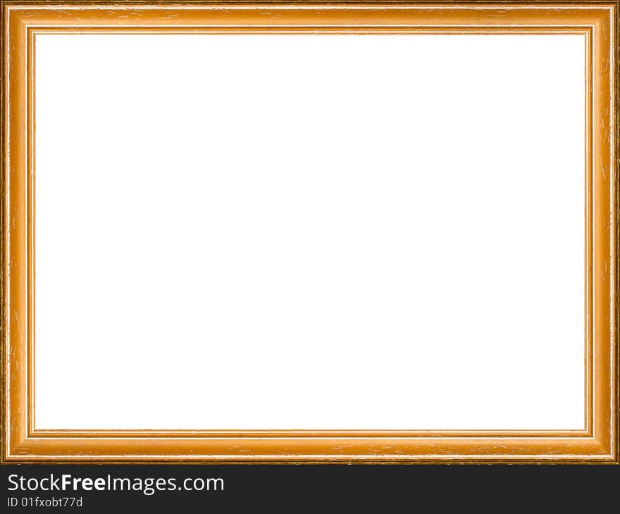 A picture frame on a white