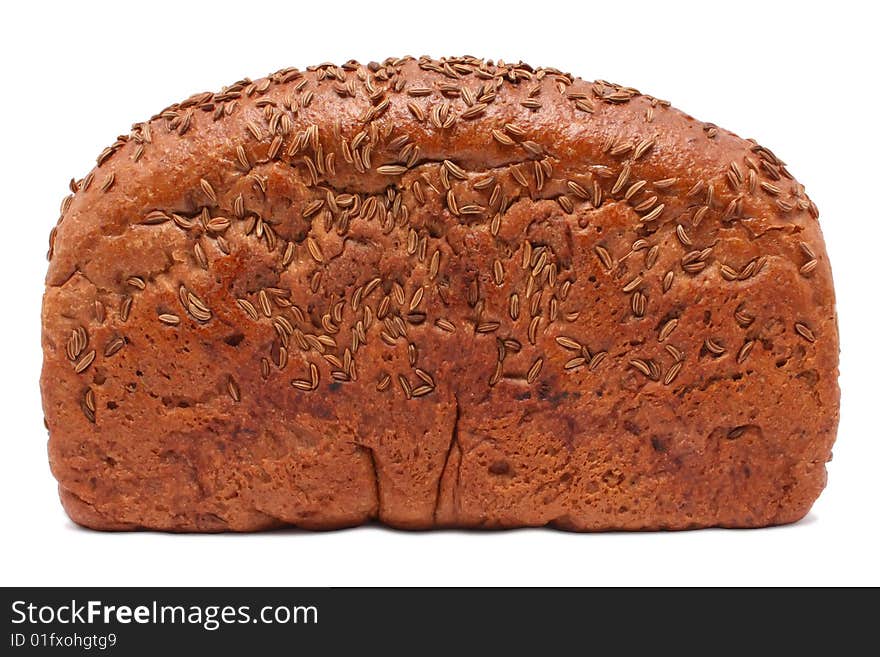 Bread on a white background