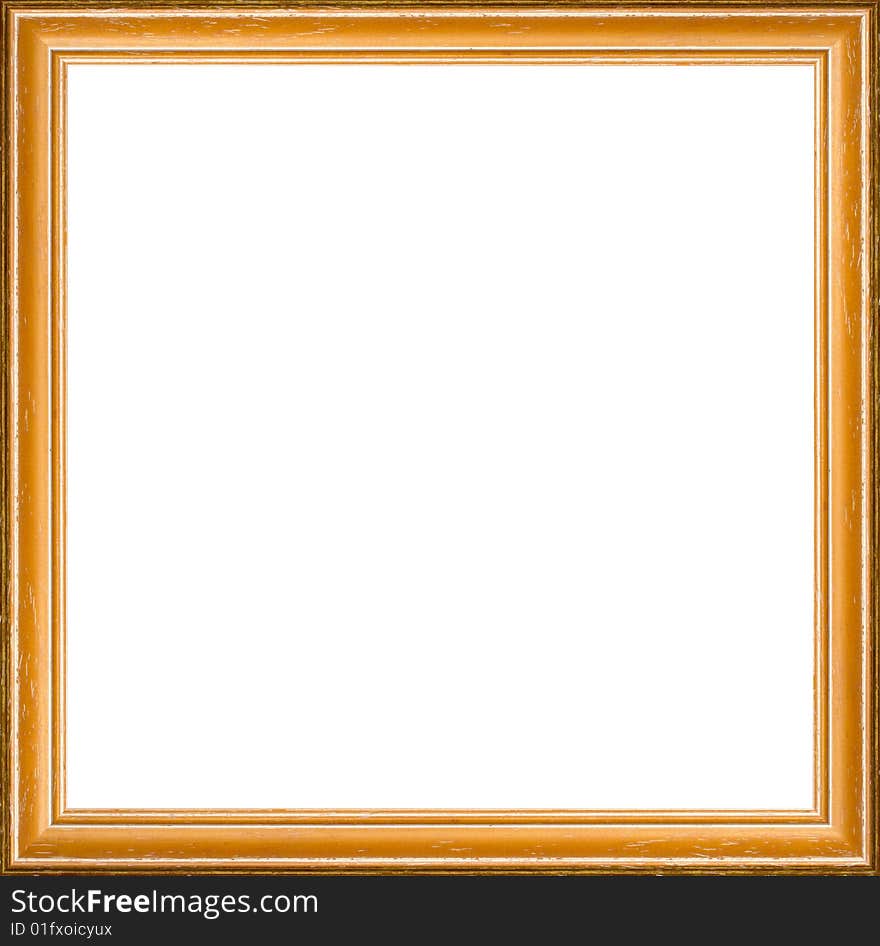 A picture frame on a white