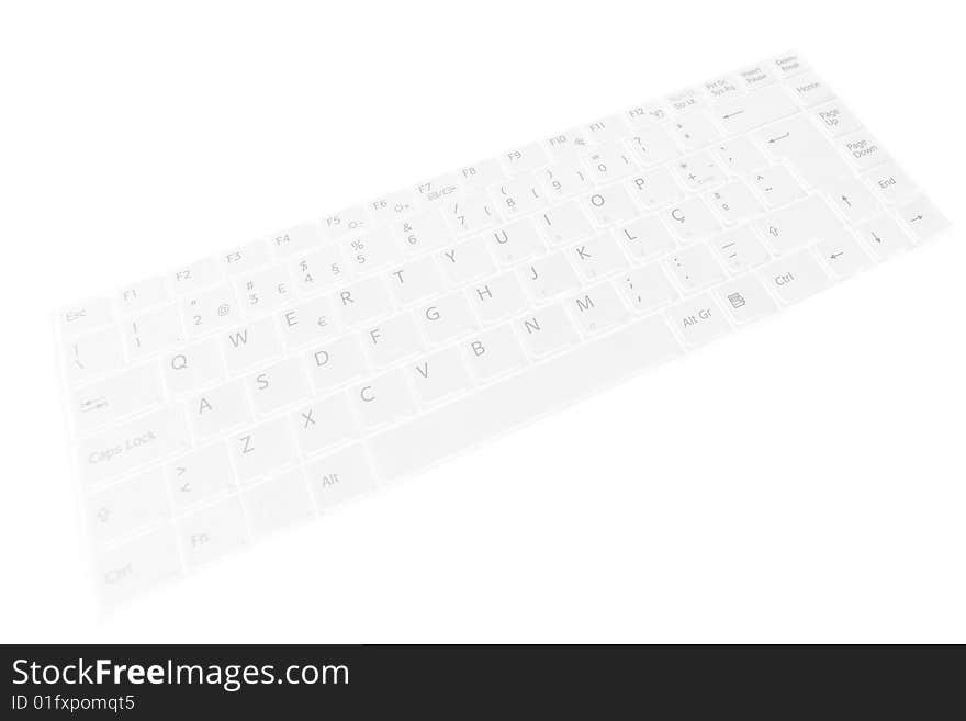 White background with a keyboard