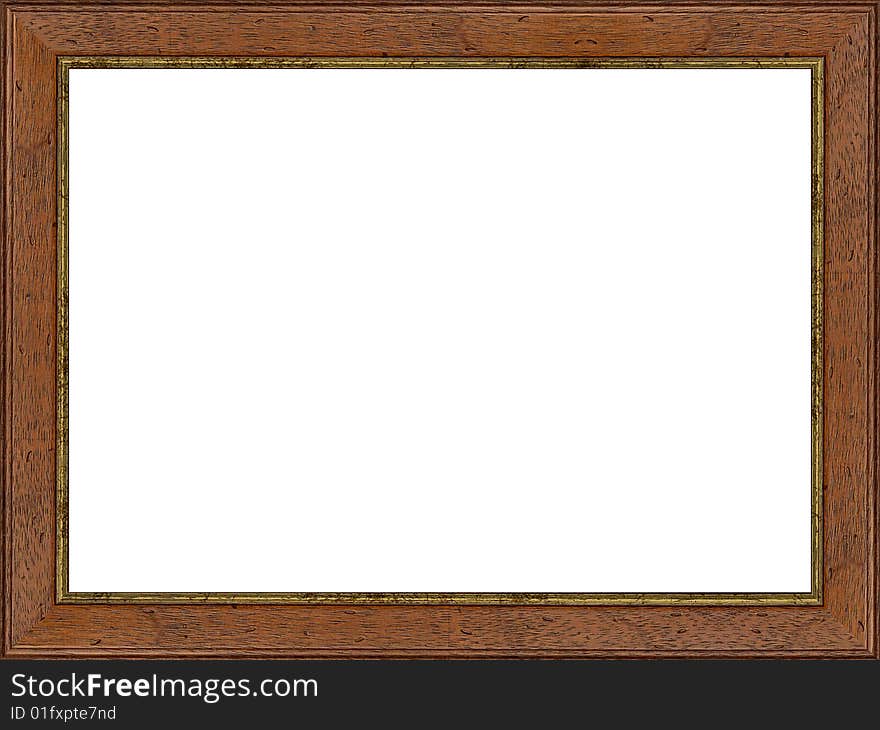 A picture frame on a white