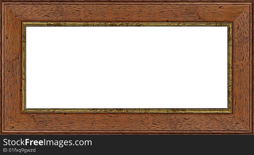 A picture frame on a white