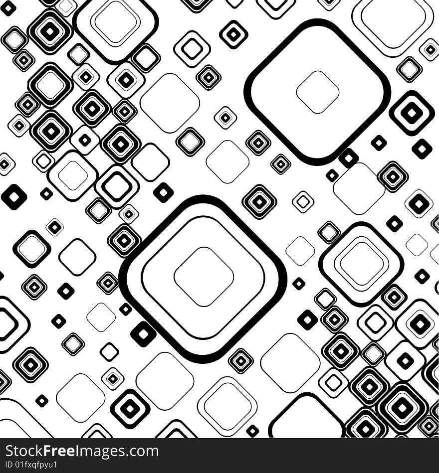 Stylish Background. Monochrome pattern. Vector.