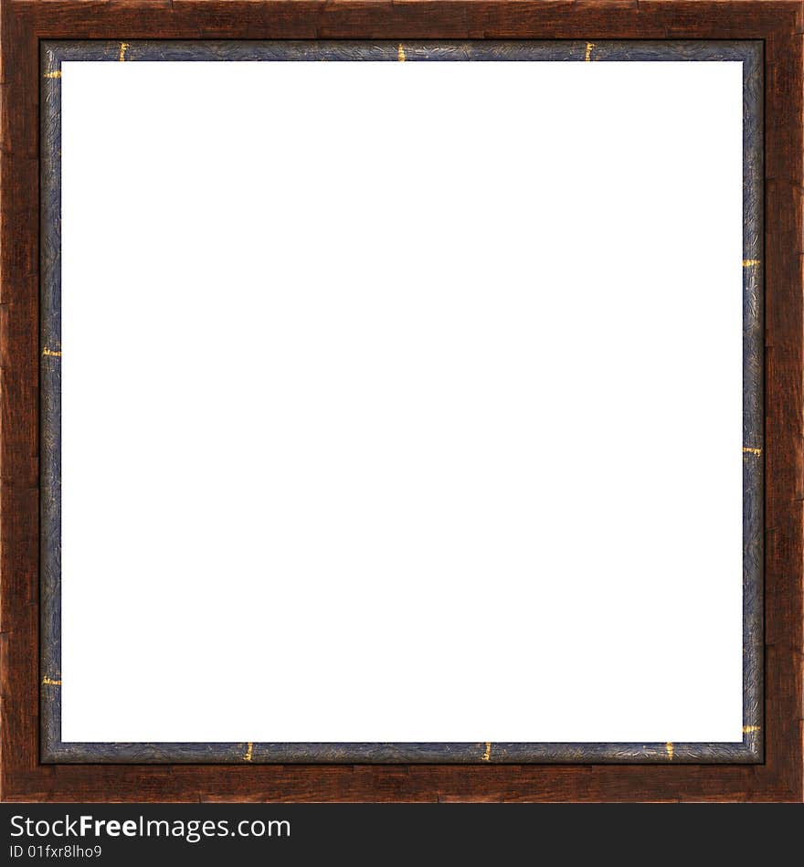 A picture frame on a white