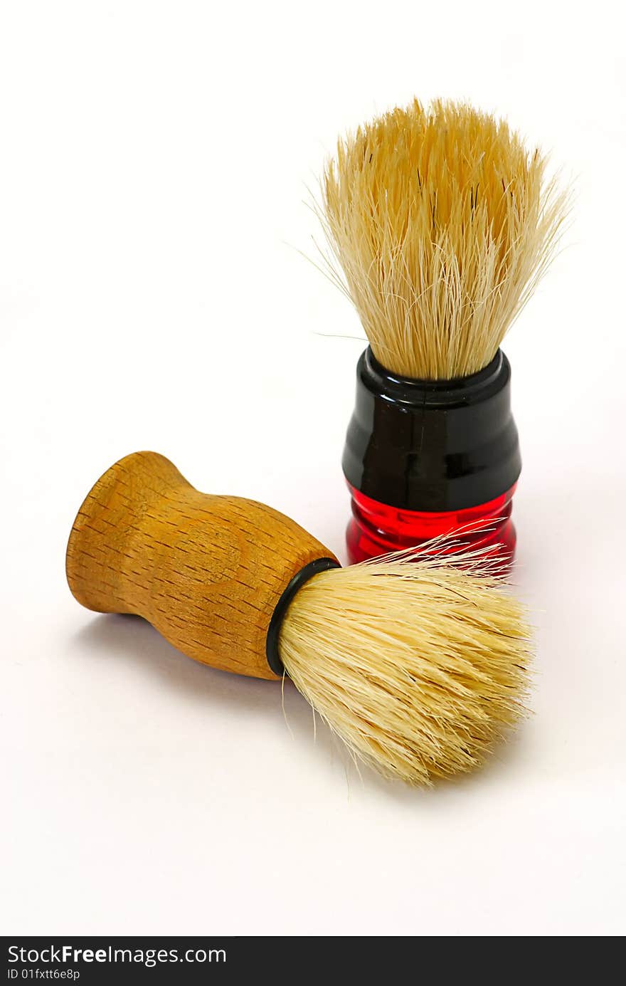 Two shaving brush