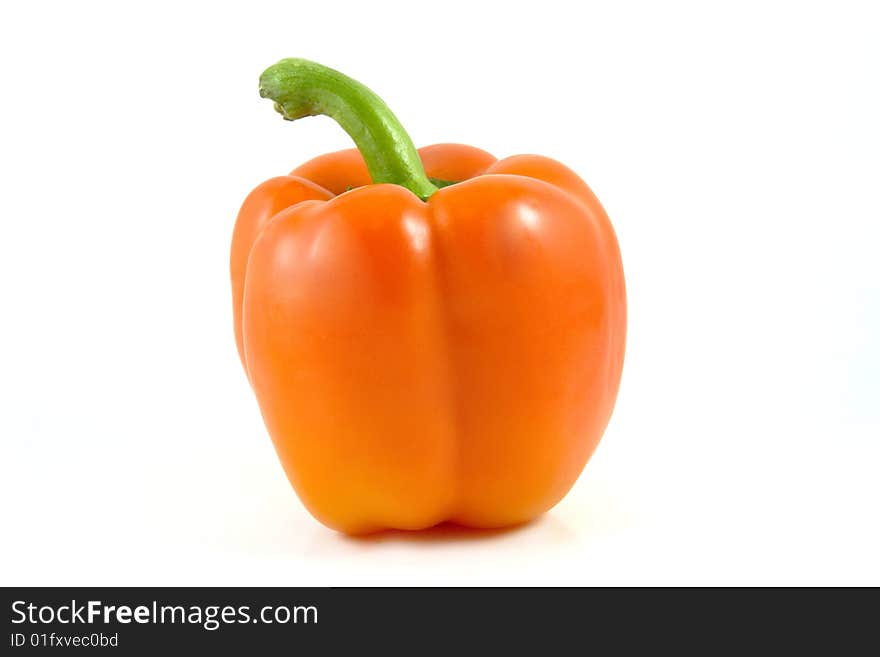 Pepper capsicum on white background. Pepper capsicum on white background