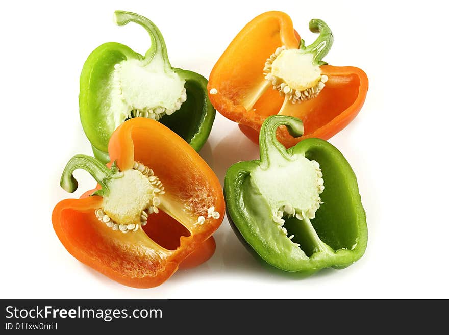 Capsicum pieces