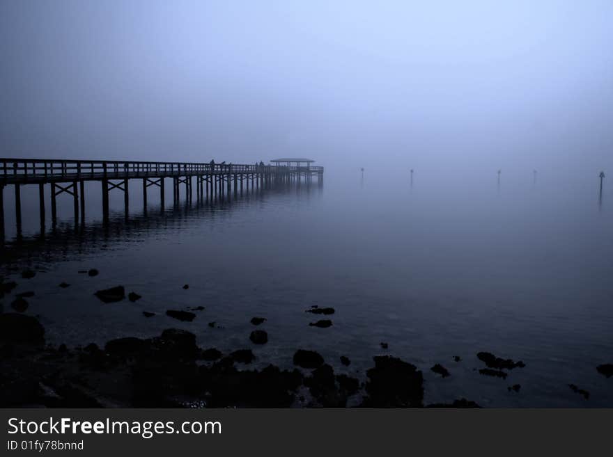 Misty Blue Pier