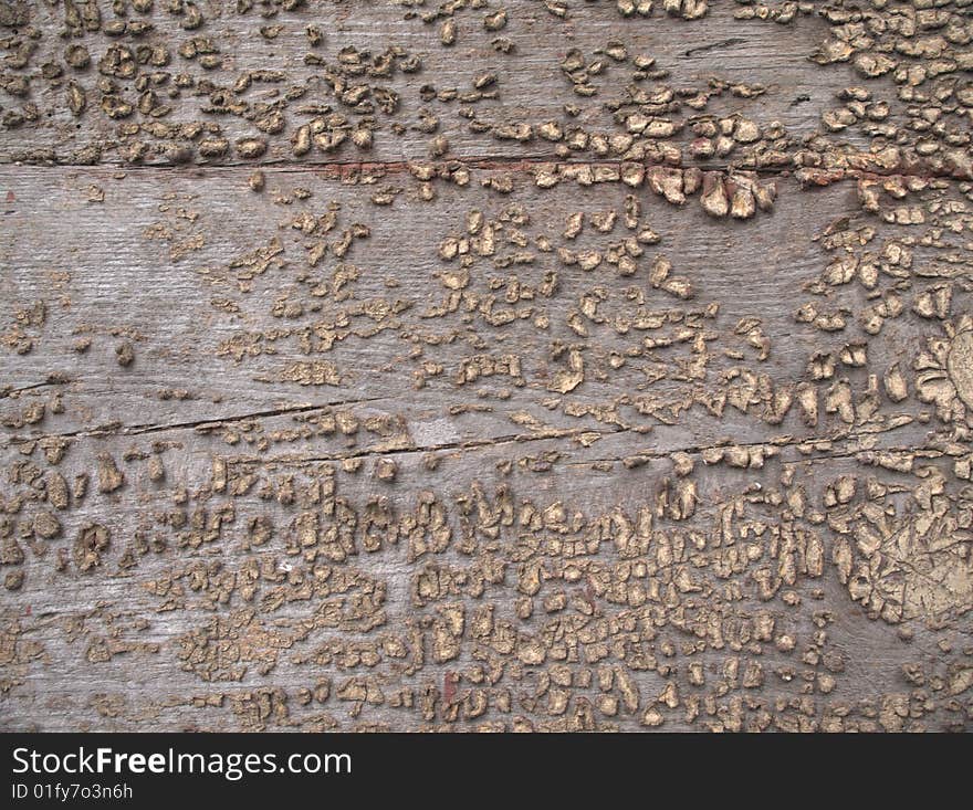 The texture detail of a old wood plank