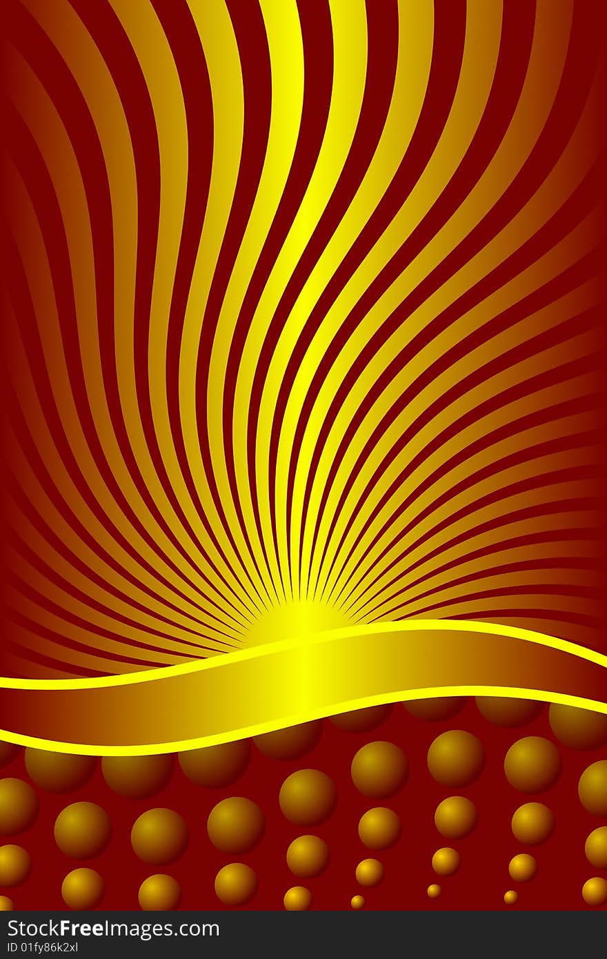 Vector illustration of Abstract Gold