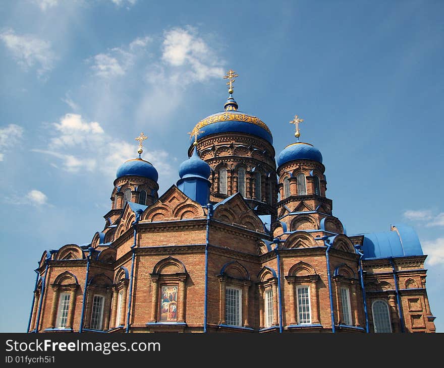 This church is situated in Kozelschina, Ukraine (the Kozelshchina icon of the Mother of God)