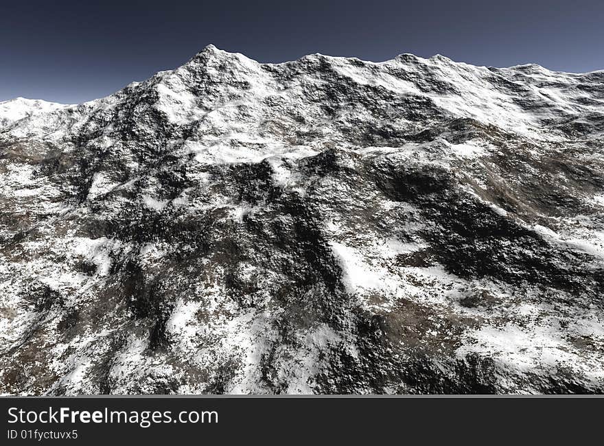 Illustration of the rocky mountains. Illustration of the rocky mountains