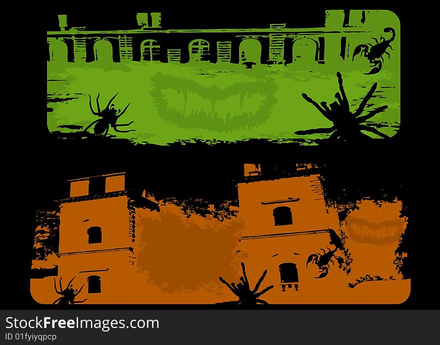 Emo black background, baner, vector. Emo black background, baner, vector