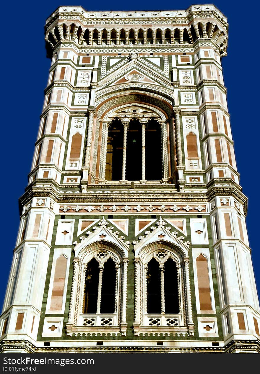 The tower of the cathedral in florence,italy