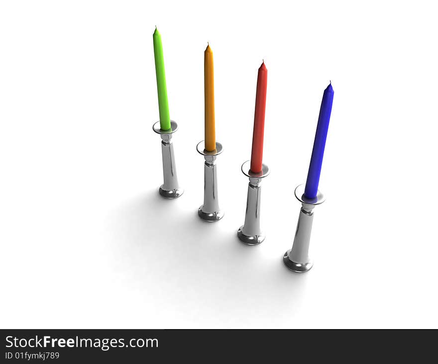 Colorful candles