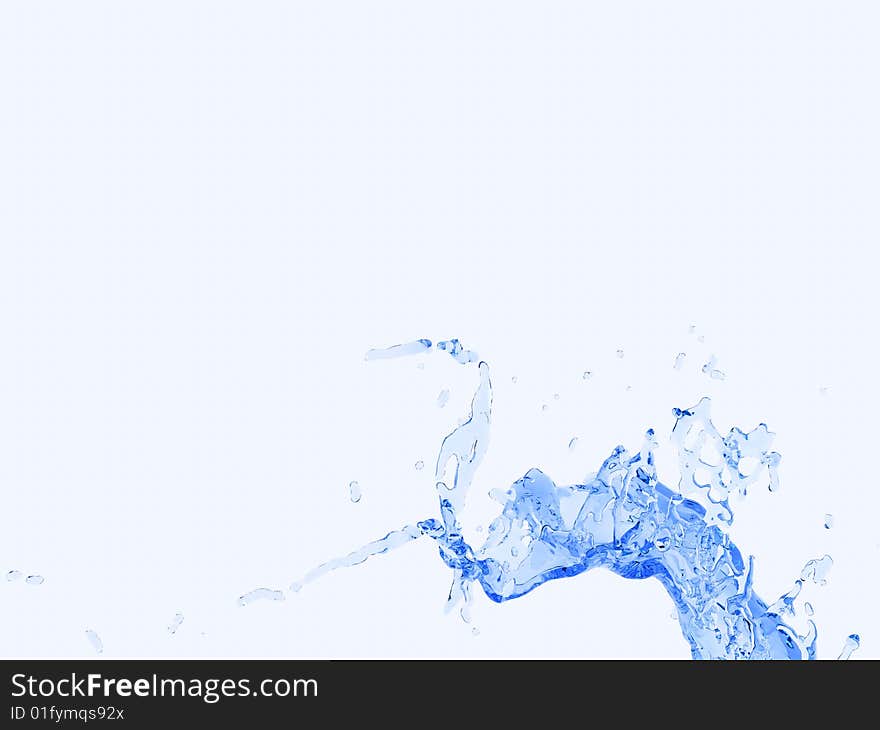 Isolated Water Splash