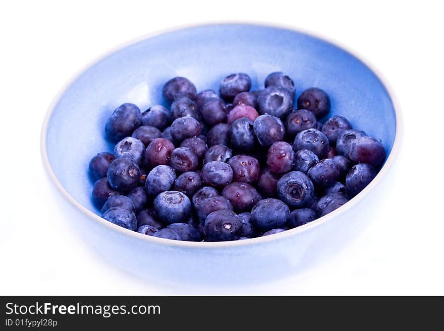 Bowl of blueberries