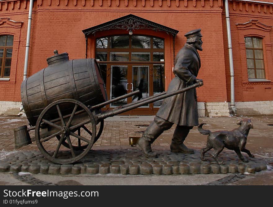 Monument to St. Petersburg water suppliers. Monument to St. Petersburg water suppliers