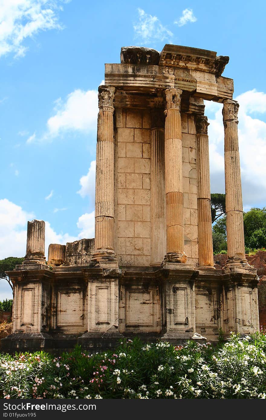 Temple of vestal virgins in rome