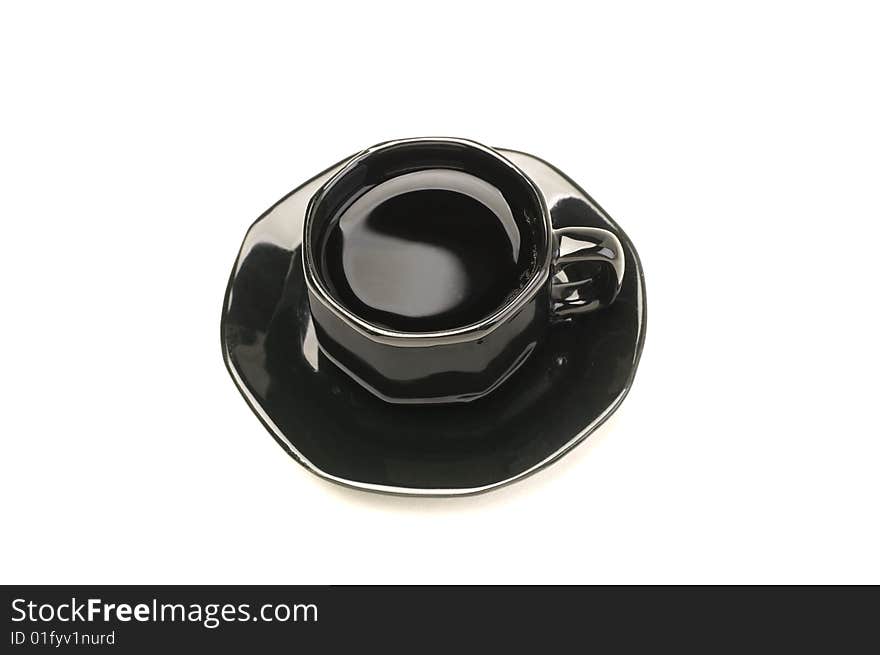 Black Demitasse On White