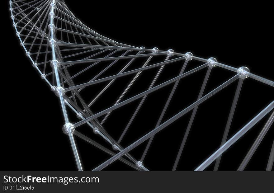 A 3d rendered atom array. A 3d rendered atom array.