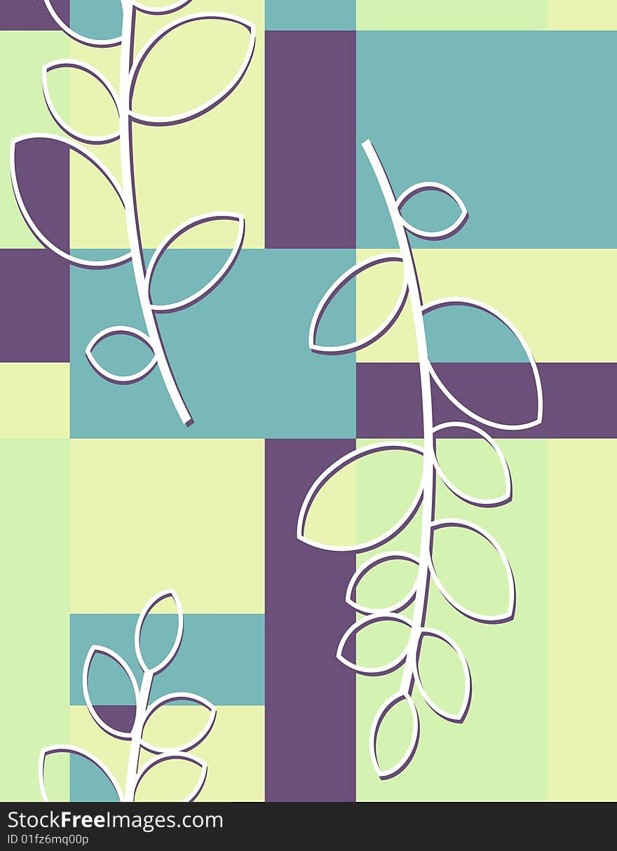 Floral  background in trendy colour palette. Floral  background in trendy colour palette