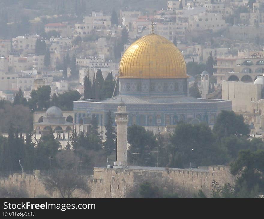 Panorama on Jerusalem, city