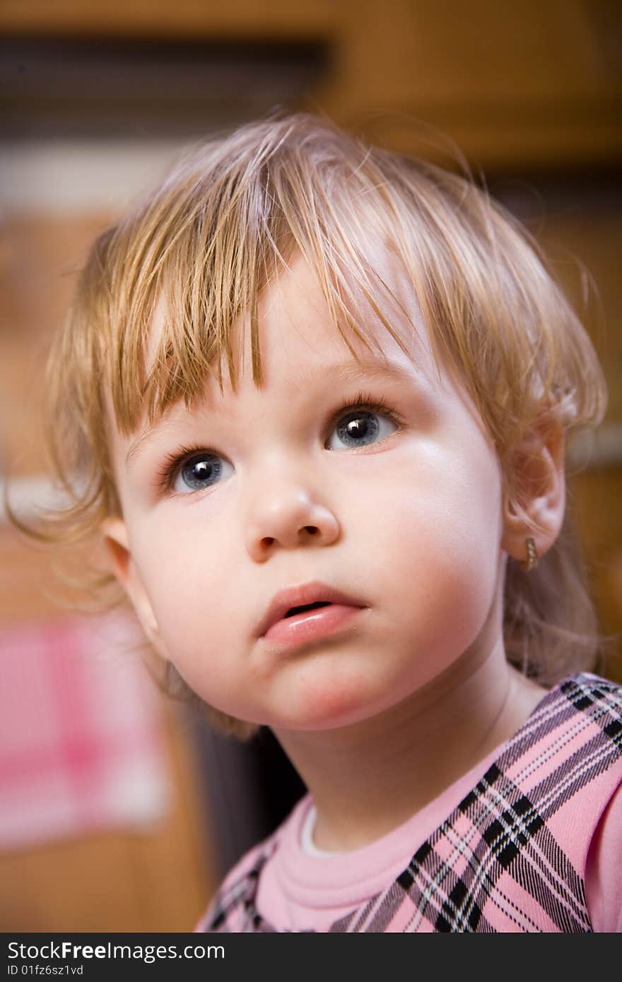 Beautiful little girl face