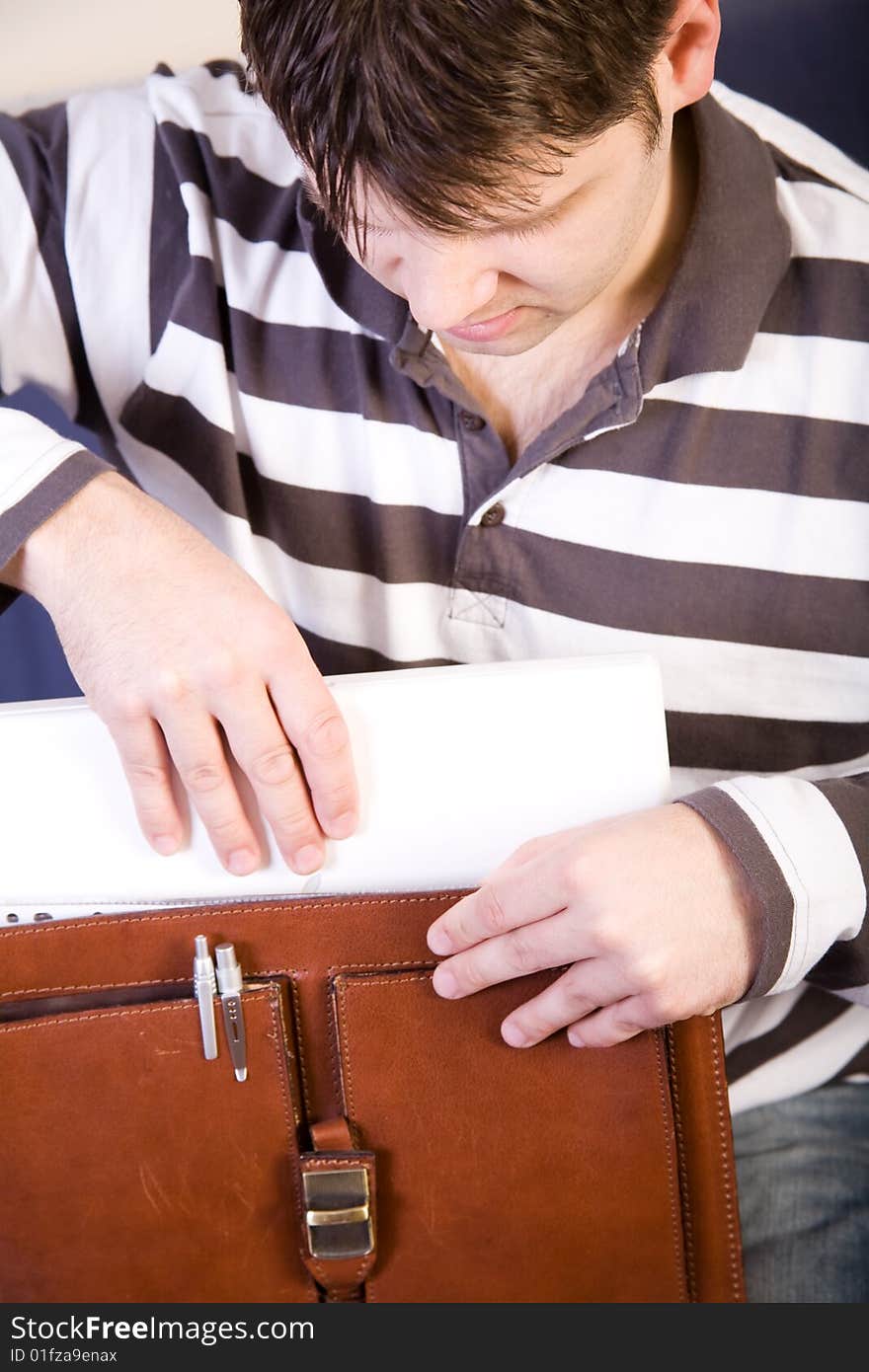 Young Man With Laptop