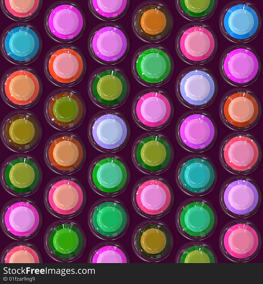 Colored spots pattern