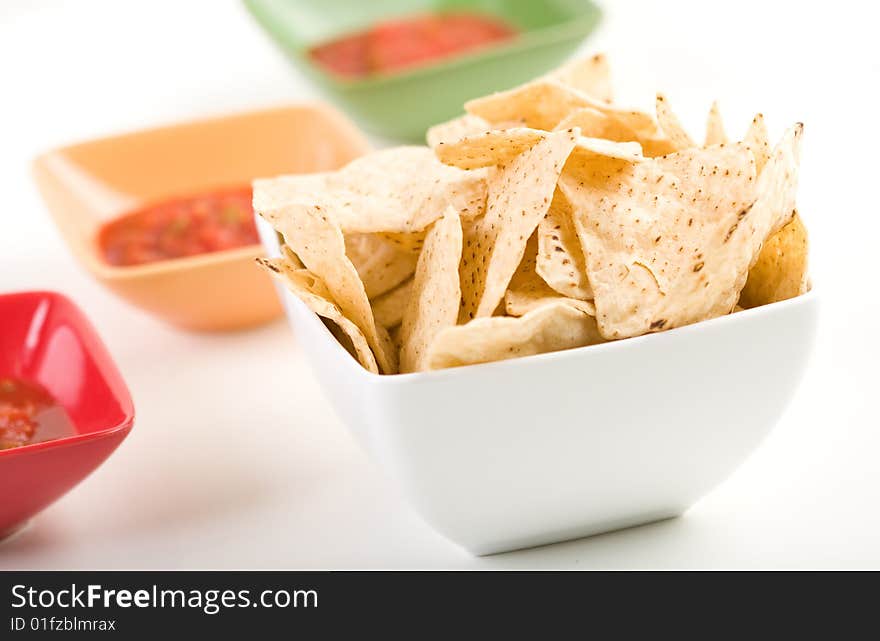 Tortilla chips and salsa