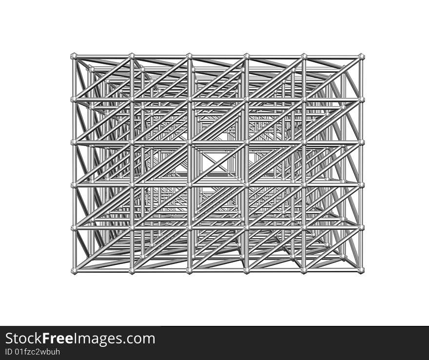 The figure shows the cube of the grid.