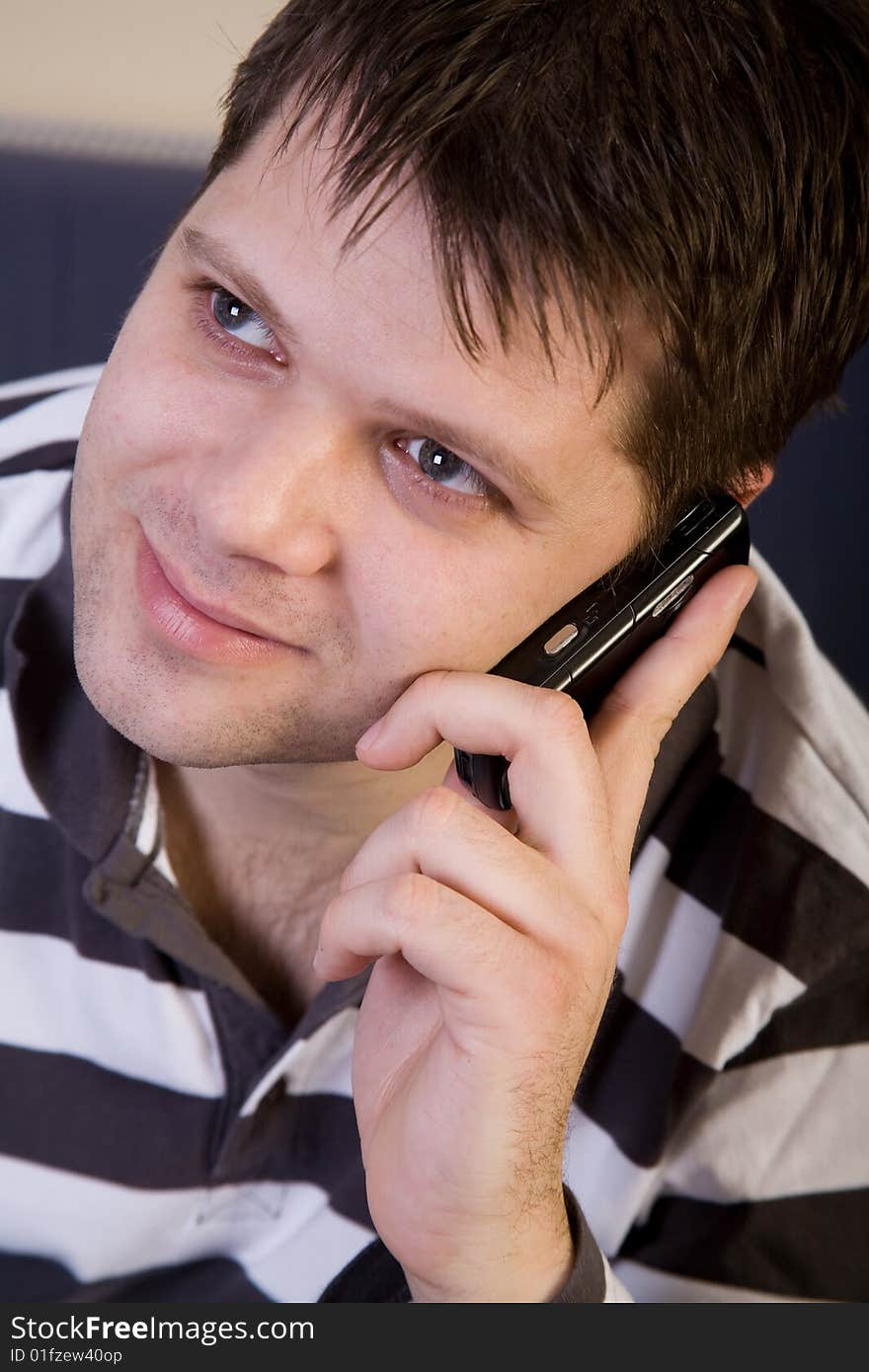 Young Man With Cellphone